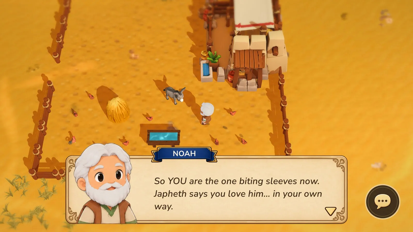 The Noah family's donkey